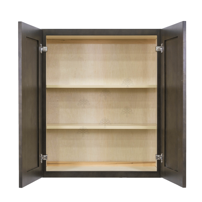 Lancaster Vintage Charcoal Wall Cabinet 2 Doors 2 Adjustable Shelves