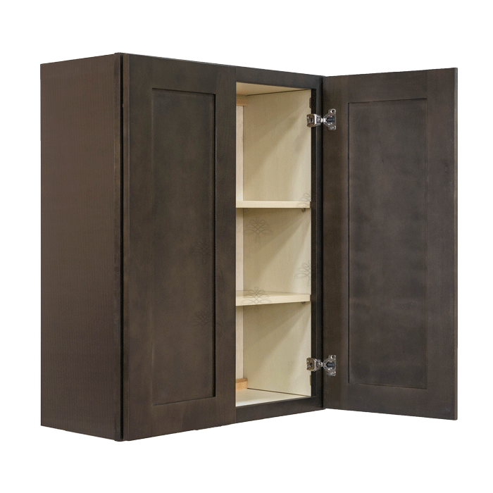 Lancaster Vintage Charcoal Wall Cabinet 2 Doors 2 Adjustable Shelves