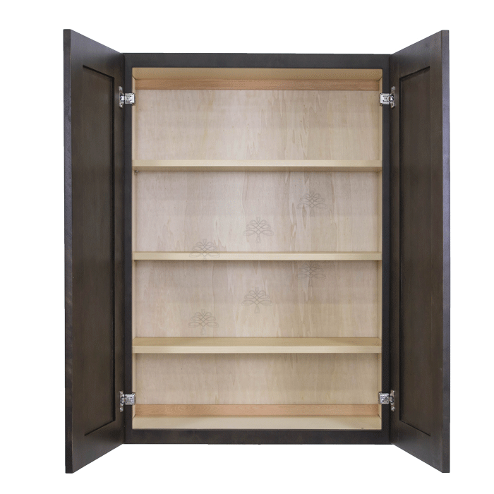 Lancaster Vintage Charcoal Wall Cabinet 2 Doors 3 Adjustable Shelves