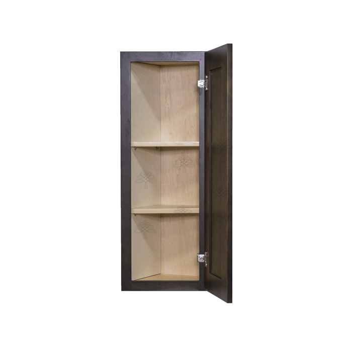 Lancaster Vintage Charcoal Wall End Angle Cabinet 1 Door 2 or 3 Shelves