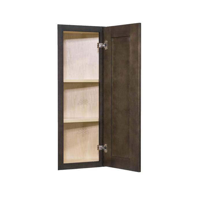 Lancaster Vintage Charcoal Wall End Angle Cabinet 1 Door 2 or 3 Shelves