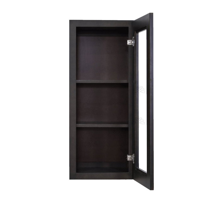 Lancaster Vintage Charcoal Mullion Door Cabinet 1 Door 2 Adjustable Shelves Glass not Included