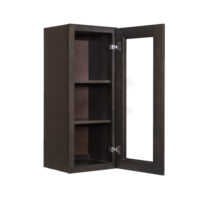 Lancaster Vintage Charcoal Mullion Door Cabinet 1 Door 2 Adjustable Shelves Glass not Included