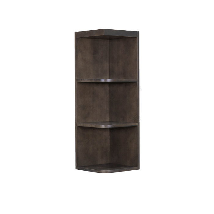 Lancaster Vintage Charcoal Wall Open End Shelf No Door 2 Fixed Shelves (Right)