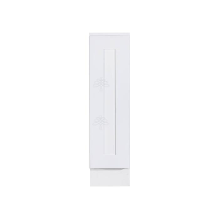 Lancaster Series White Shaker Base Spice Rack Cabinet With Under-Mount Upgrade