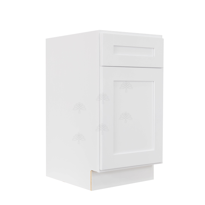 Lancaster White Shaker Base Waste Basket Cabinet