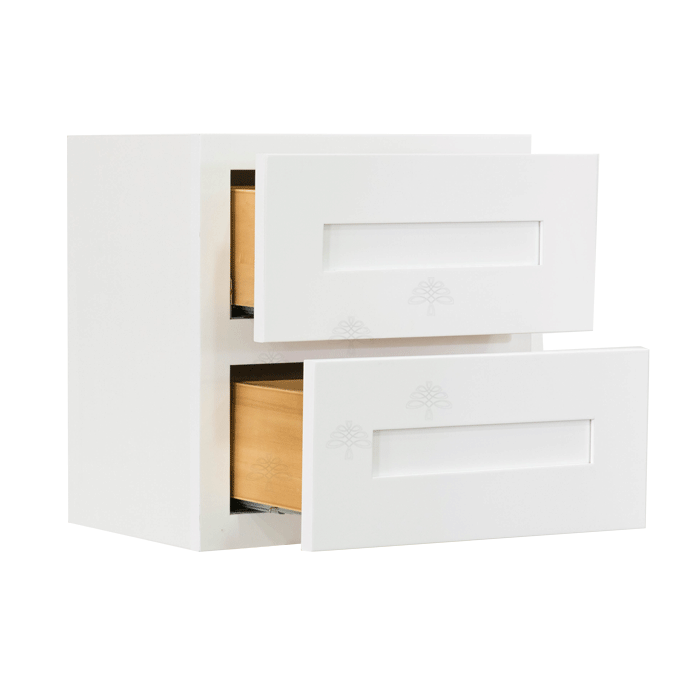 Lancaster Series White Shaker Cabinet Counter Top Drawer