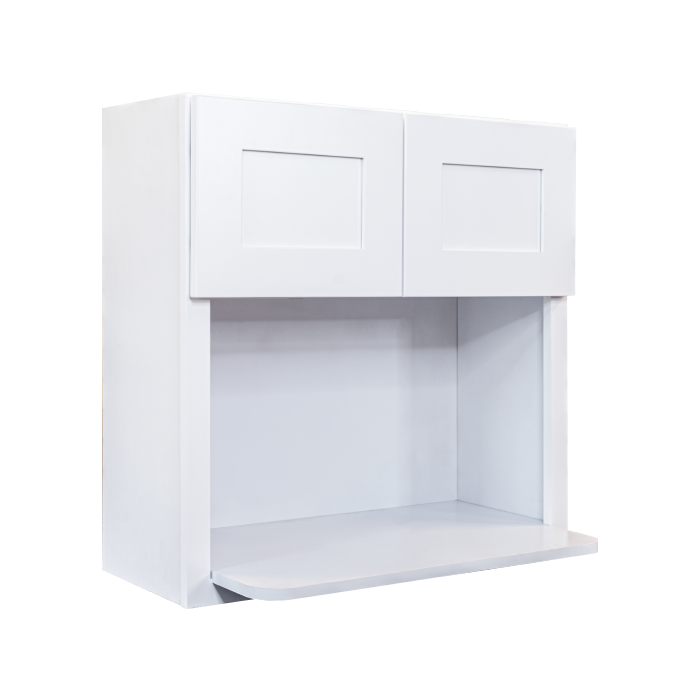 Lancaster White Wall Microwave Cabinet