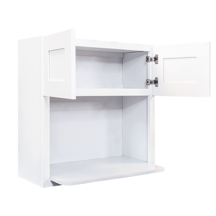 Lancaster White Wall Microwave Cabinet