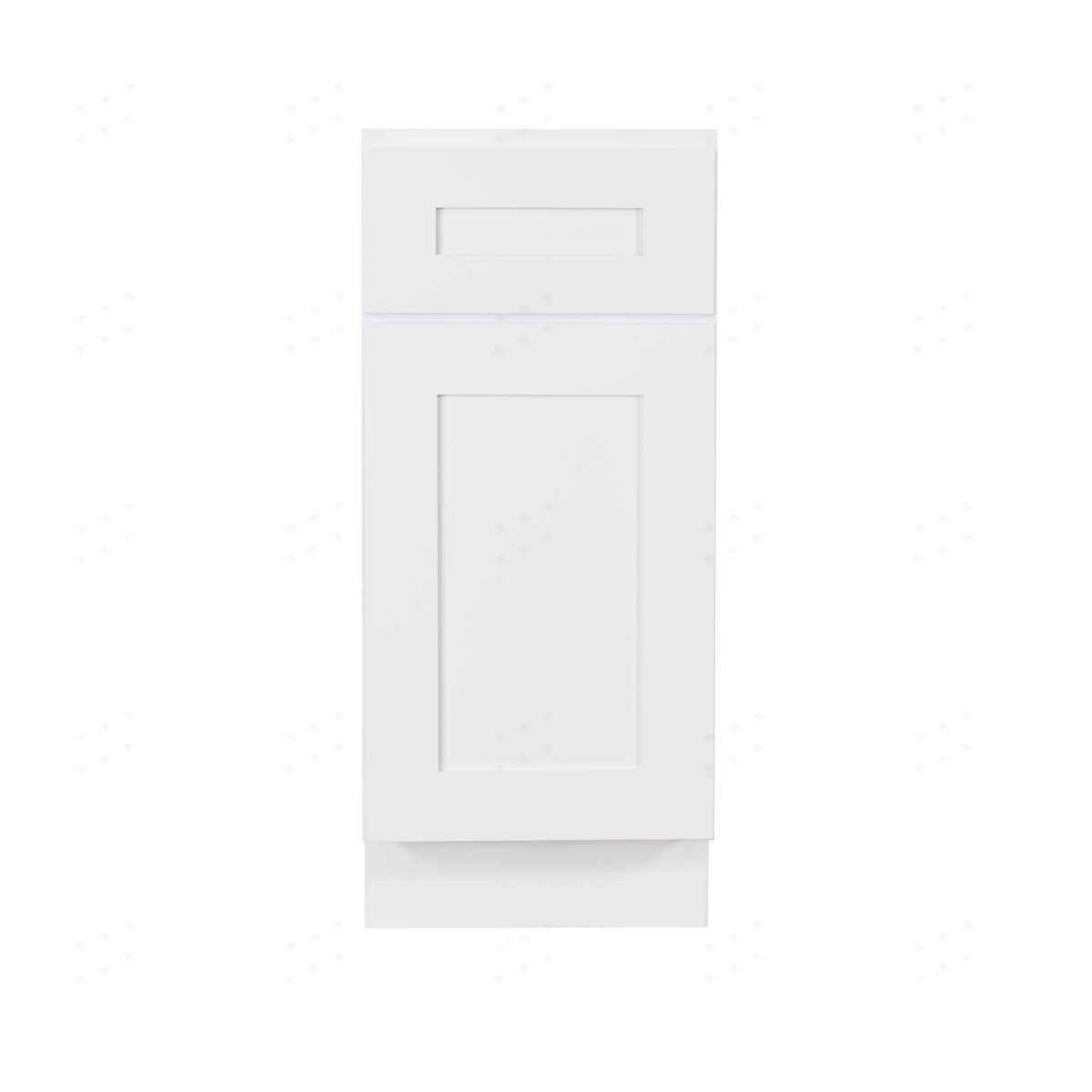 Lancaster Shaker White Base Cabinet 1 Drawer 1 Door 1 Adjustable Shelf