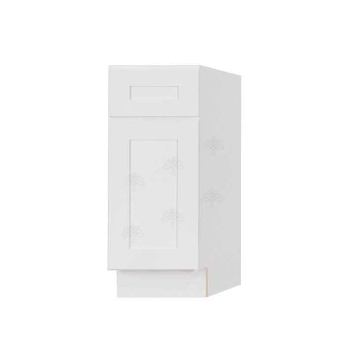 Lancaster Shaker White Base End Angle Cabinet 1 Fake Drawer 1 Door Adjustable Shelf Rightside