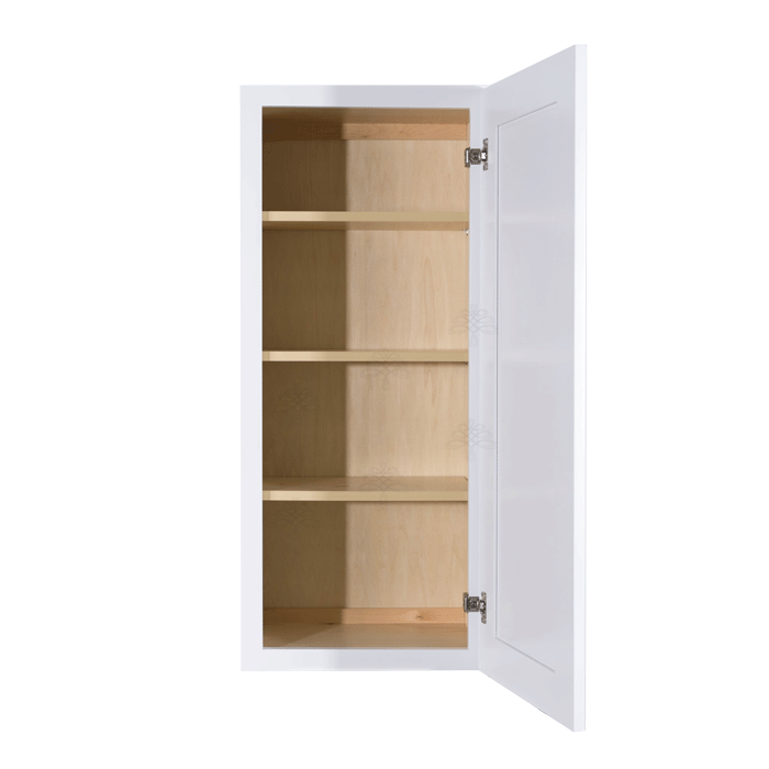 Lancaster Shaker White Wall Cabinet 1 Door 3 Adjustable Shelves