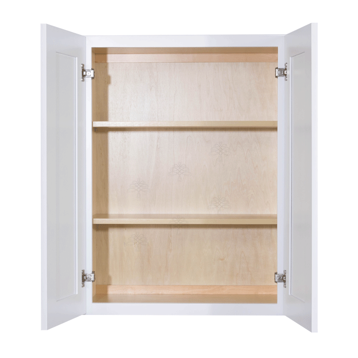 Lancaster Shaker White Wall Cabinet 2 Doors 2 Adjustable Shelves