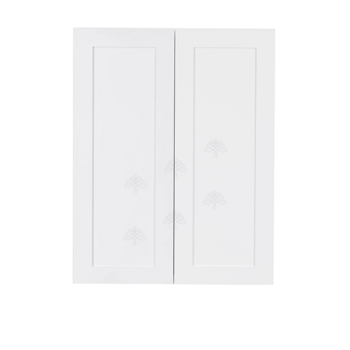 Lancaster Shaker White Wall Cabinet 2 Doors 3 Adjustable Shelves