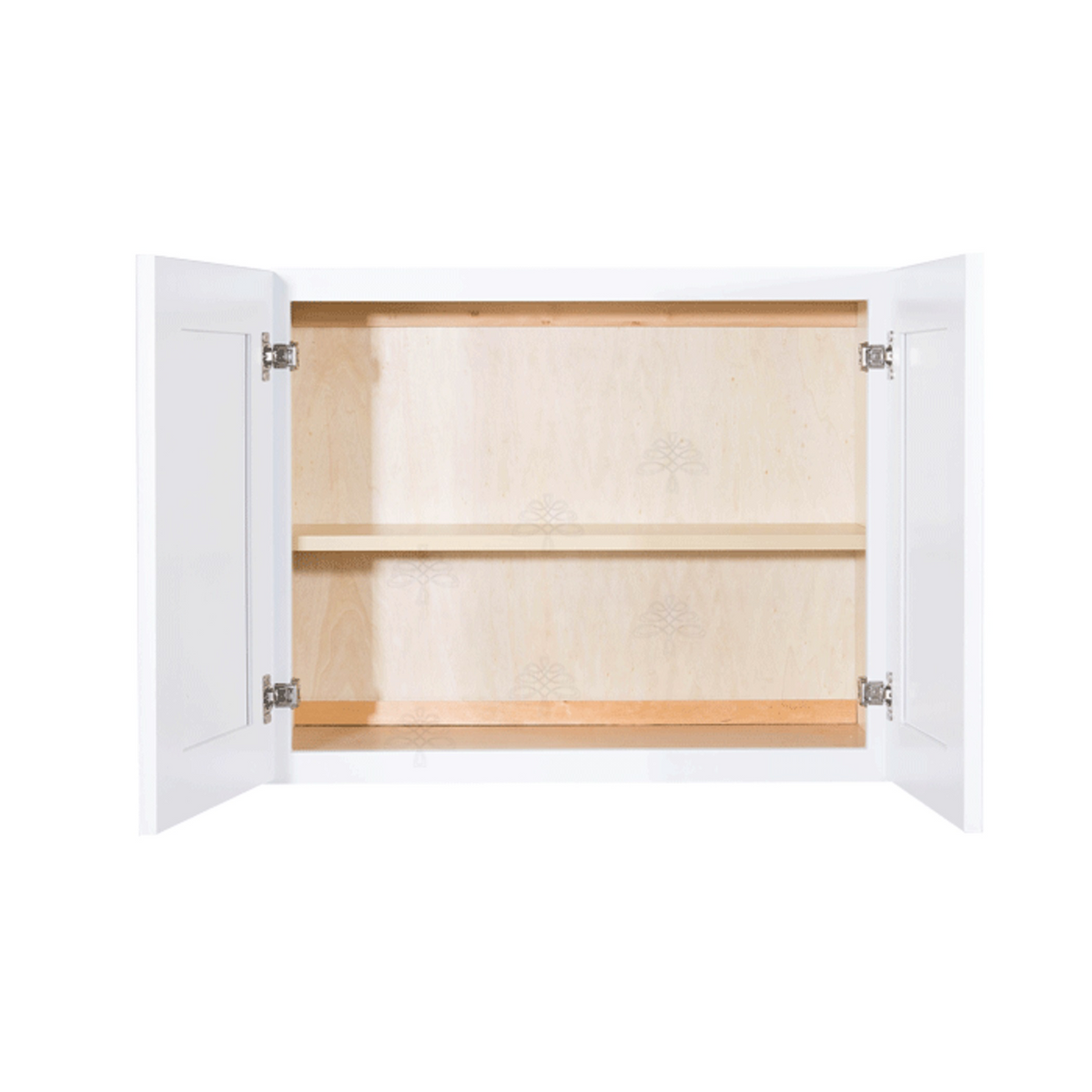 Lancaster Shaker White Wall Cabinet 2 Doors 1 Adjustable Shelf