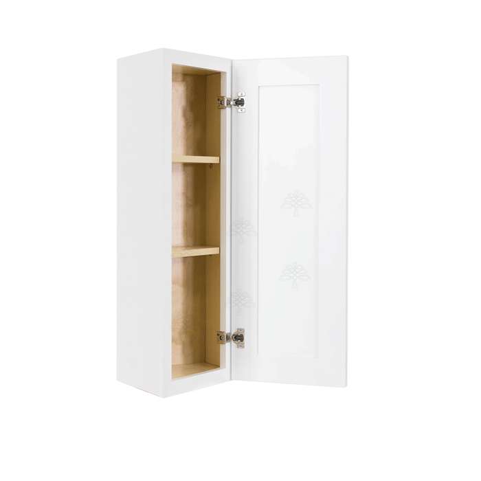 Lancaster Shaker White Wall End Angle Cabinet 1 Door 2 or 3 Shelves