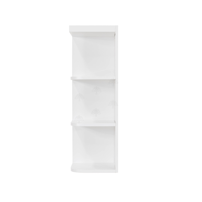 Lancaster Shaker White Wall Open End Shelf No Door 2 Fixed Shelves Left or Right