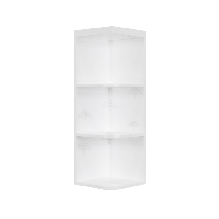 Lancaster Shaker White Wall Open End Shelf No Door 2 Fixed Shelves Left or Right