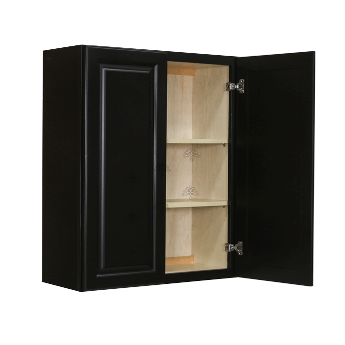Newport Espresso Wall Cabinet 2 Doors 2 Adjustable Shelves