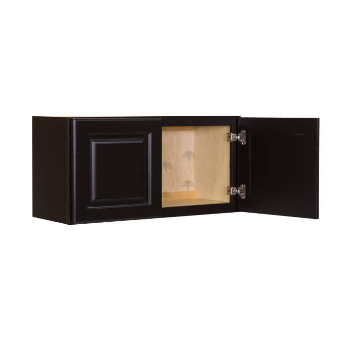 Newport Espresso Wall Cabinet 2 Doors No Shelf