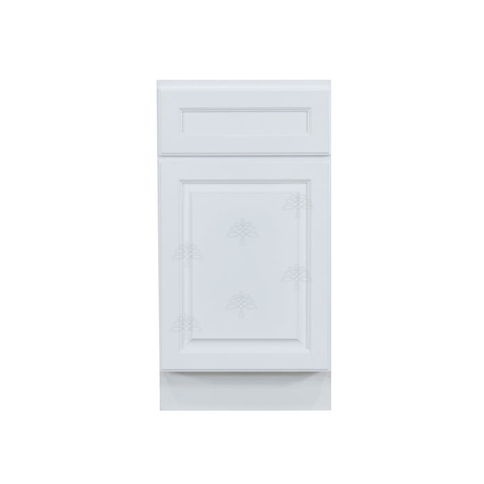 Newport White Base Cabinet 1 Drawer 1 Door 1 Adjustable Shelf