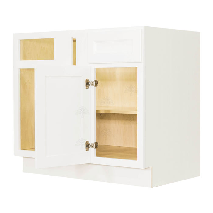 Newport White Base Blind Corner Cabinet 1 Drawer 1 Door
