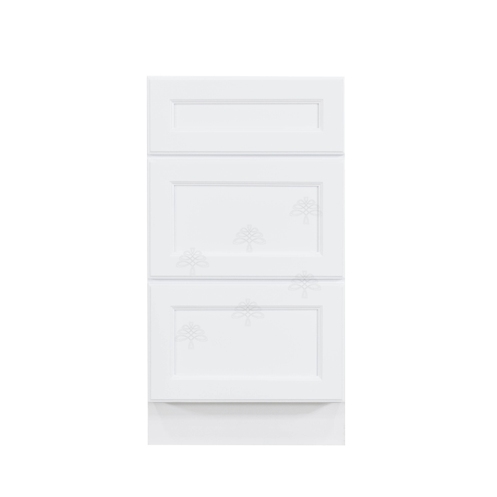 Newport White Base Drawer Cabinet 3 Drawers