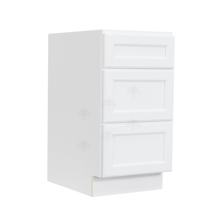 Newport White Base Drawer Cabinet 3 Drawers