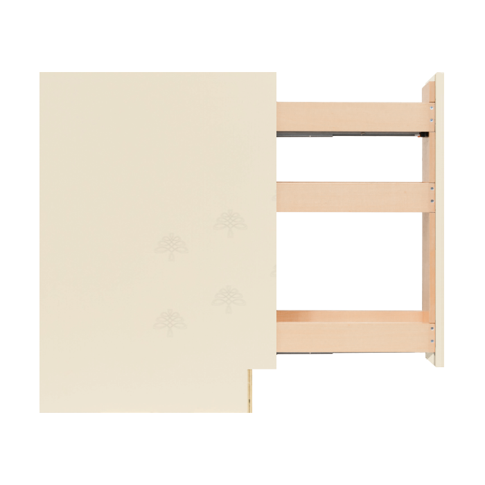 Oxford Series Creamy White Base Spice Rack Cabinet