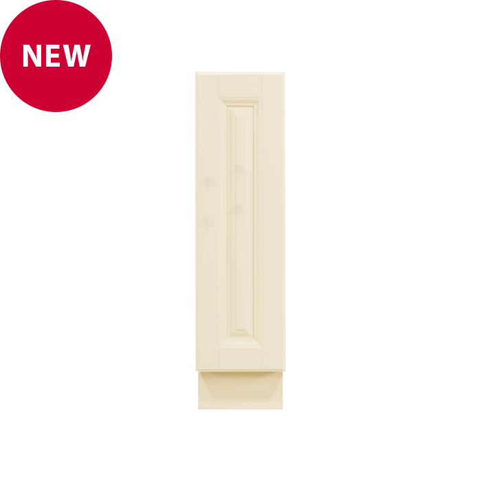 Oxford Series Creamy White Finish Base Spice Rack Cabinet With Under-Mount Upgrade