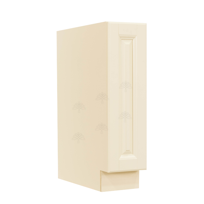 Oxford Series Creamy White Finish Base Spice Rack Cabinet With Under-Mount Upgrade