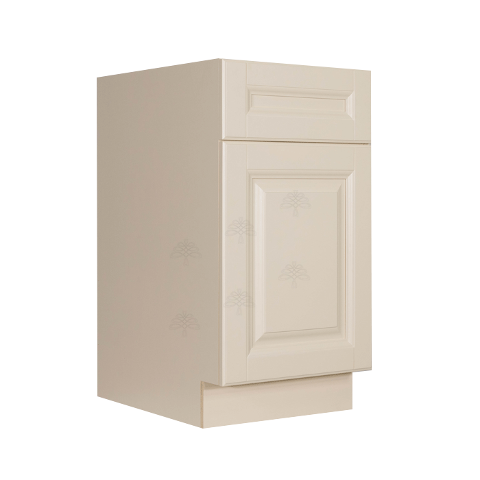 Oxford Series Creamy White Finish Basket Cabinet