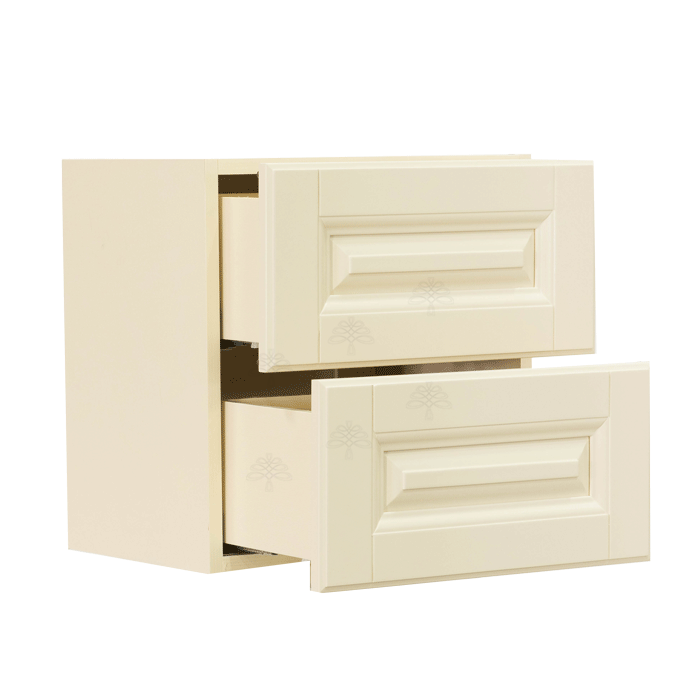 Oxford Series Creamy White Finish Cabinet Counter Top Drawer