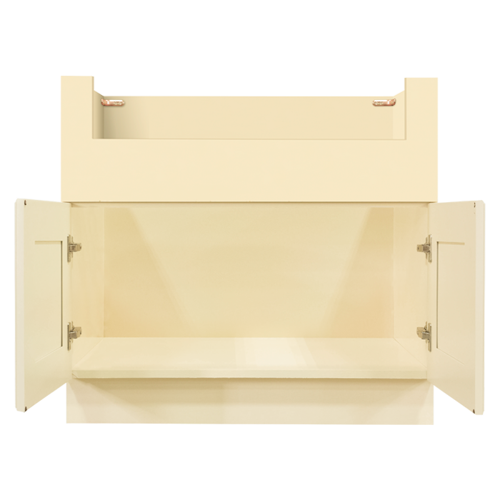 Oxford Series Creamy White Finish Farm Sink Base Cabinet