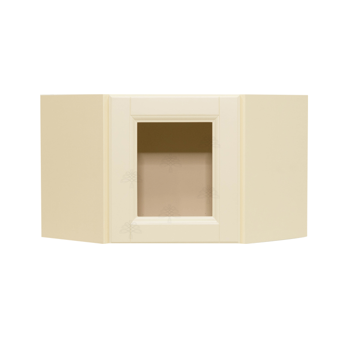 Oxford Wall Mullion Door Diagonal Corner Cabinet 1 Door No Shelf Glass Not Included