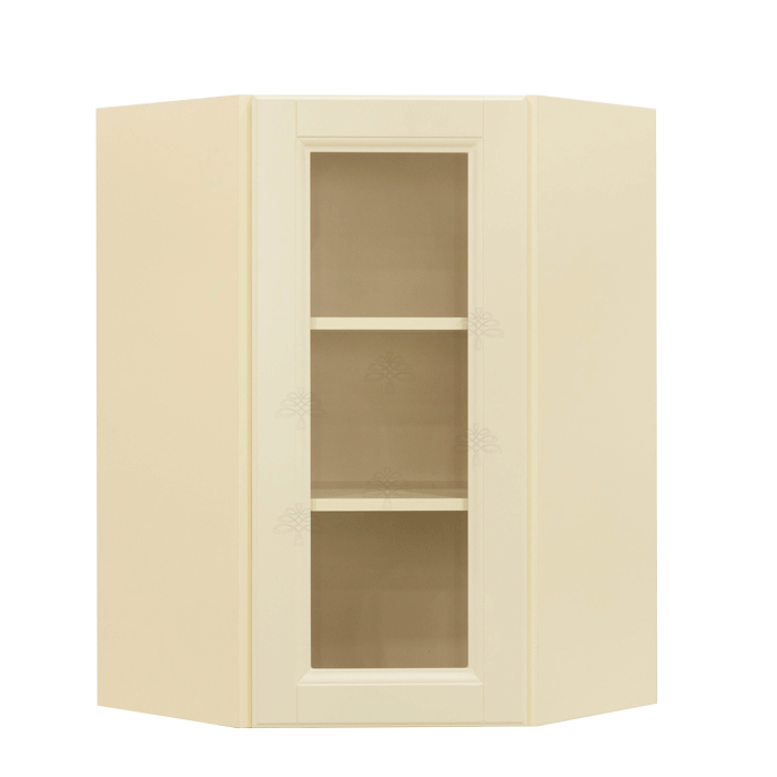 Oxford Wall Mullion Door Diagonal Corner Cabinet 1 Door 2 Adjustable Shelves Glass Not Included