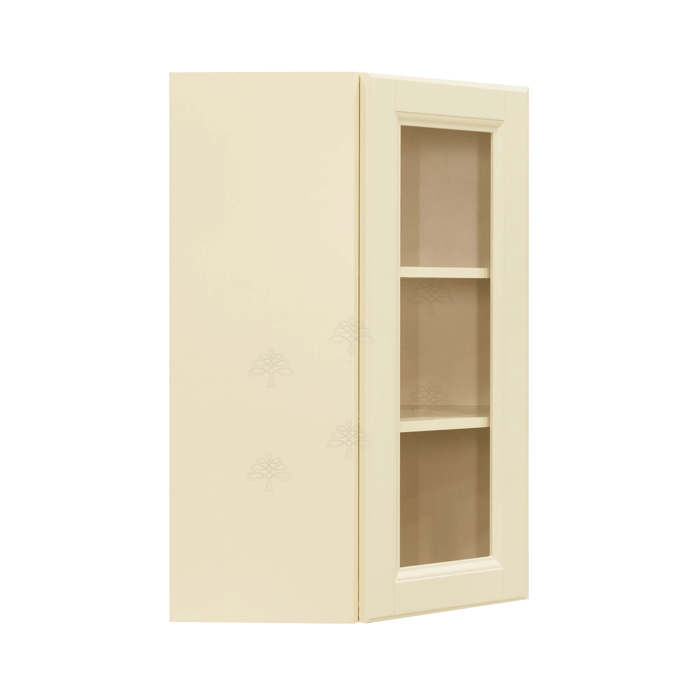 Oxford Wall Mullion Door Diagonal Corner Cabinet 1 Door 2 Adjustable Shelves Glass Not Included
