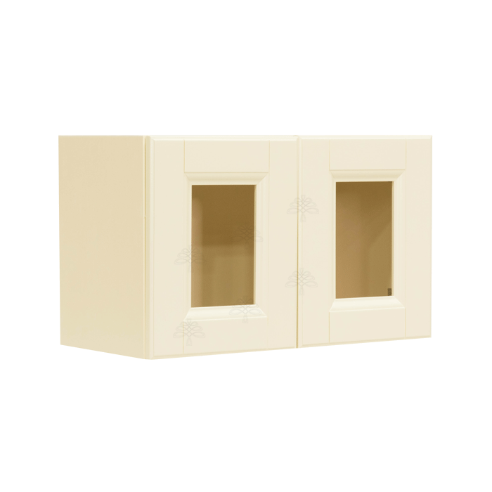 Oxford Wall Mullion Door Cabinet 2 Doors No Shelf Glass Not Included