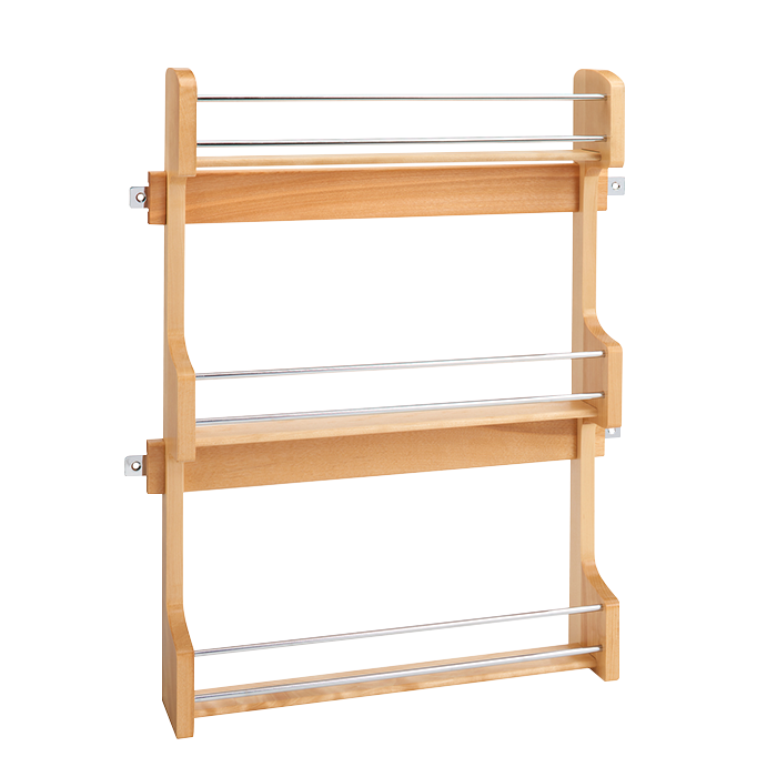 Door Mounting Spice Rack in Wood