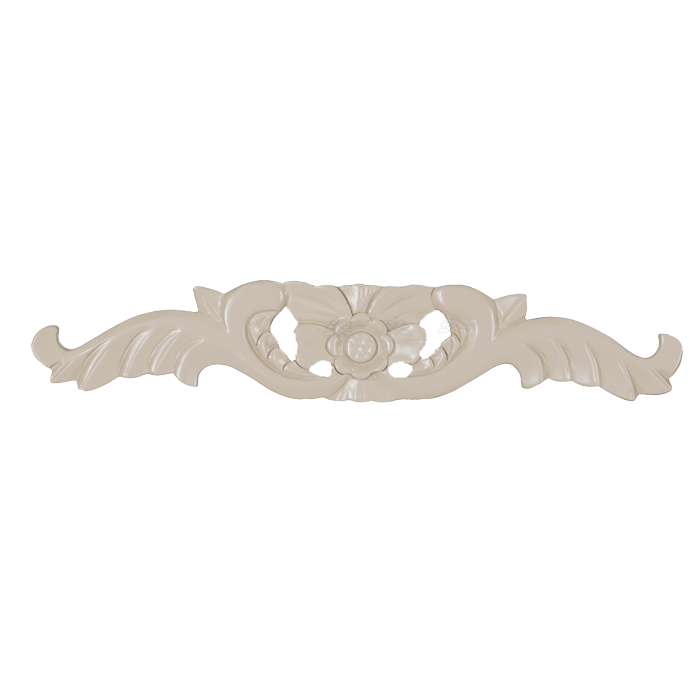 Princeton Creamy White Glazed Valance Deco Flower