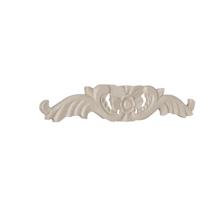 Princeton Creamy White Glazed Valance Deco Flower