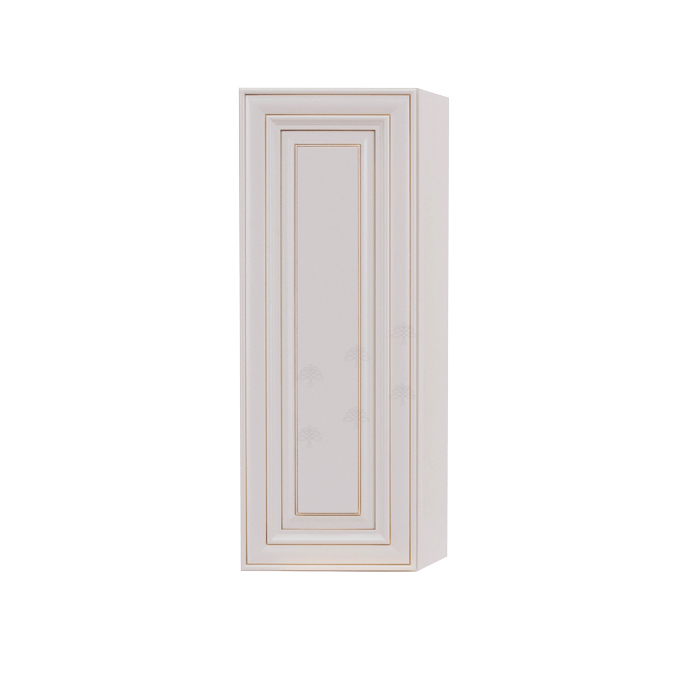 Princeton Creamy White Glazed Wall End Angle Cabinet 1 Door 2 or 3 Shelves