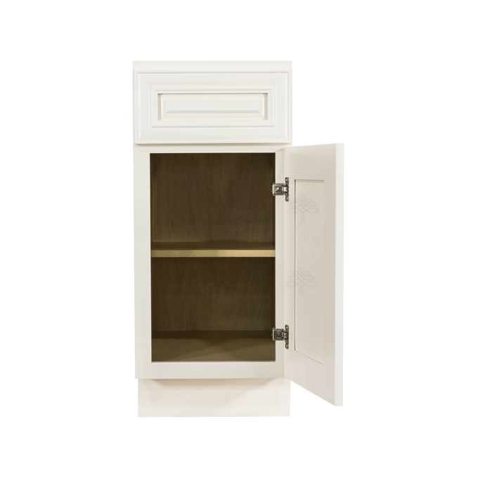 Princeton Off-white Base Cabinet 1 Drawer 1 Door 1 Adjustable Shelf