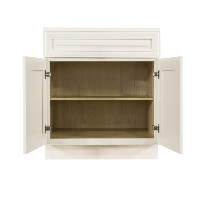 Princeton Off-white Base Cabinet 1 Drawer 2 Doors 1 Adjustable Shelf