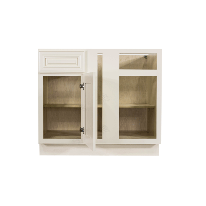 Princeton Off-white Base Blind Corner Cabinet 1 Drawer 1 Door