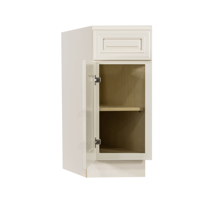 Princeton Off-white Base End Angle Cabinet 1 Fake Drawer 1 Door 1 Adjustable Shelf (Left)