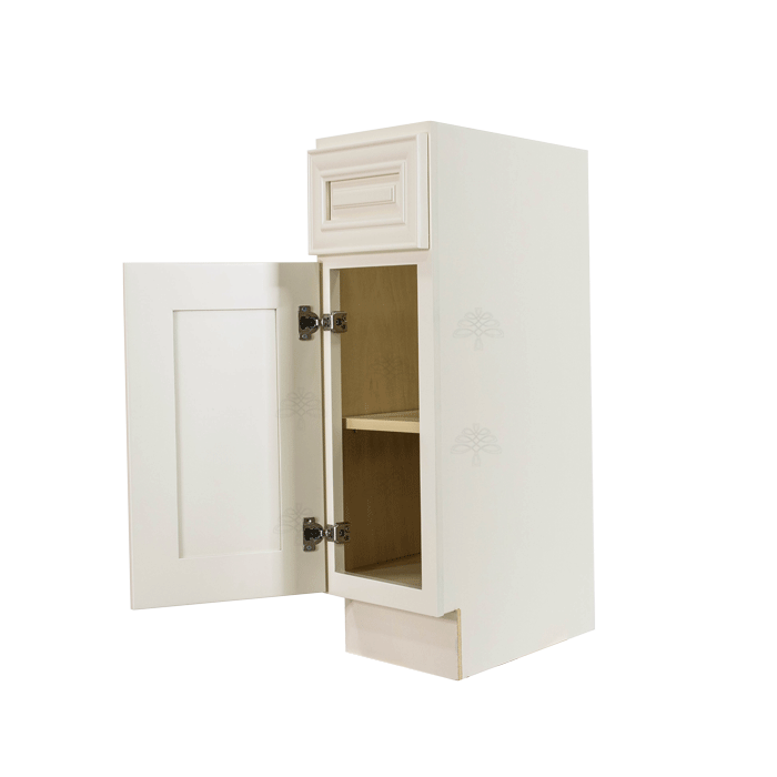 Princeton Off-white Base End Angle Cabinet 1 Fake Drawer 1 Door 1 Adjustable Shelf (Left)
