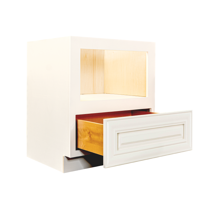 Princeton Series Off White Base Microwave with Drawer Cabinet