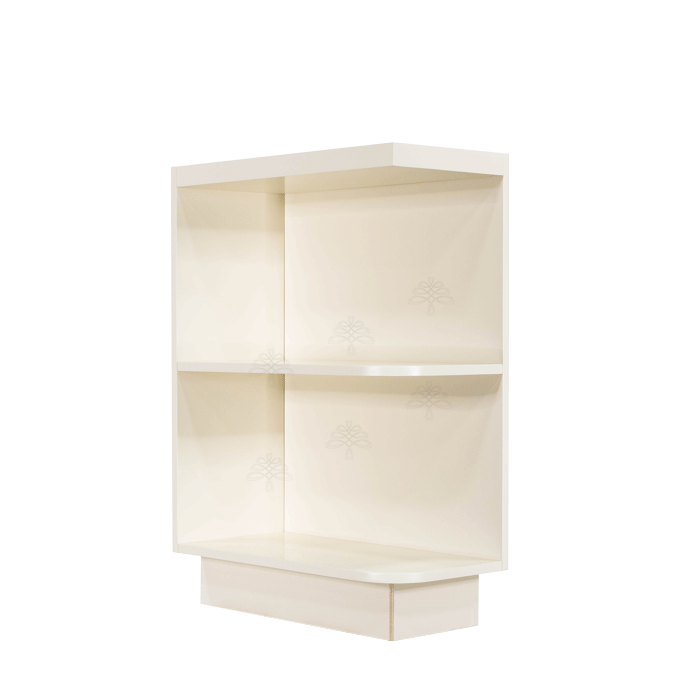Princeton Off-white Base Open End Shelf 12 inch No Door 1 Fixed Shelf (Left)
