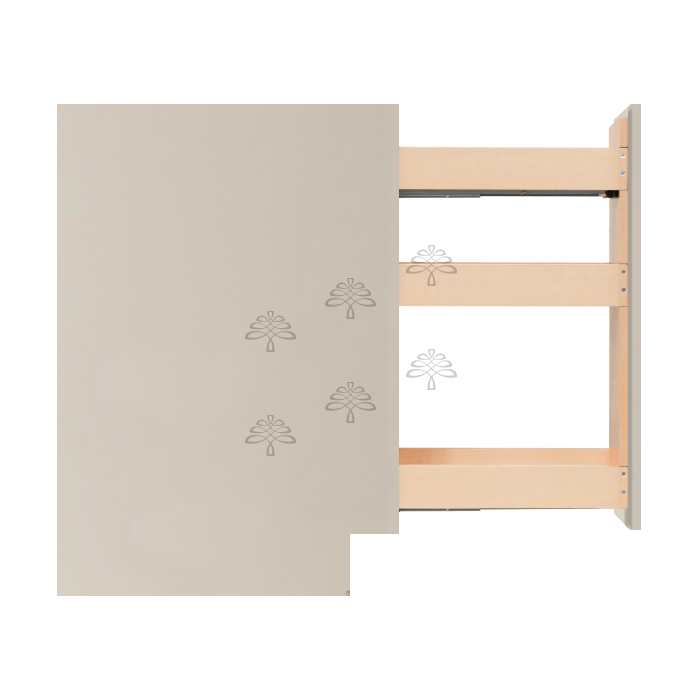 Princeton Series Off White Painted Finish Base Spice Rack Cabinet